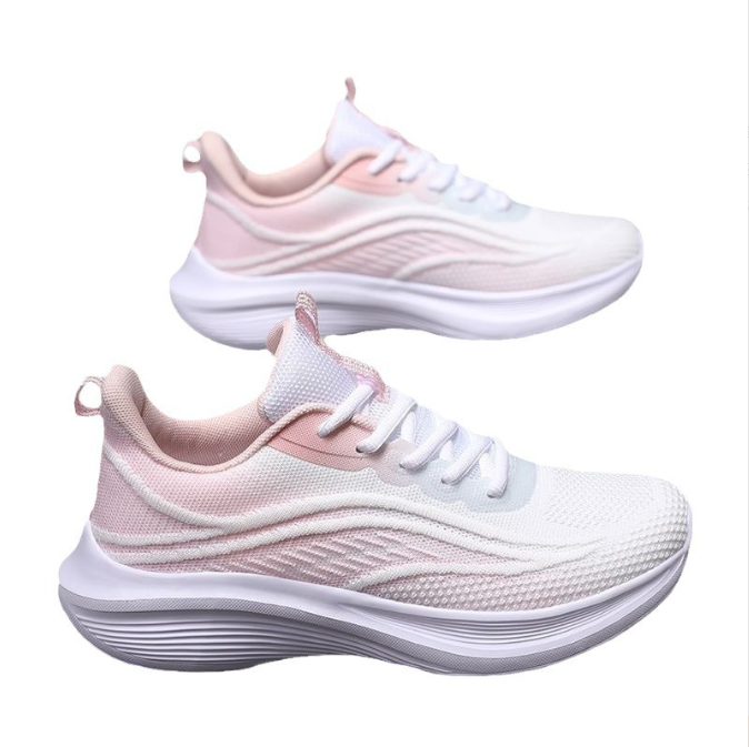 Non Slip Wearable All-Match Soft Bottom Casual Shoes Breathable Running Shoes Sneaker New Mesh Spring and Summer Super Light Women