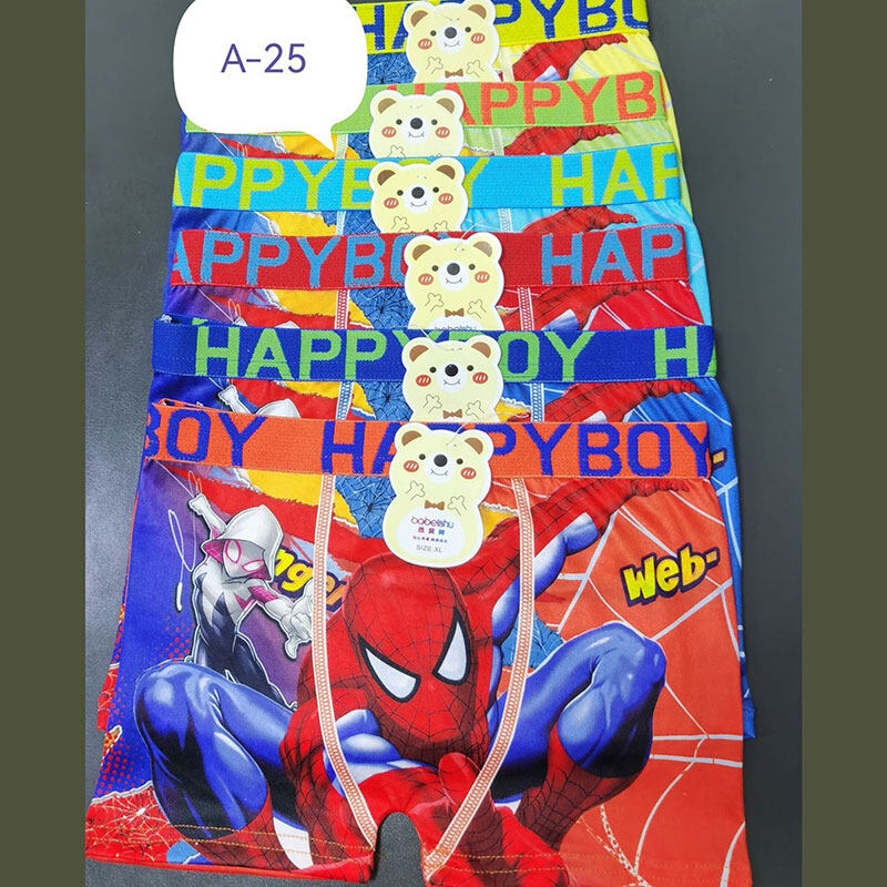 boxer for kids boy 3pcs color random Children's underwear, boxer shorts, boys and girls' shorts, Spider Man, Ice and Snow Adventures