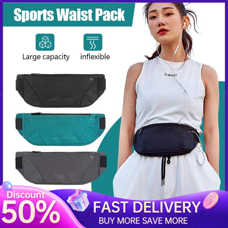 Waterproof Waist Bags Running Belt Outdoor Sports Running Waist Pack Cycling Beg Jogging Gym Bag Phone Belt Bag for Men Women