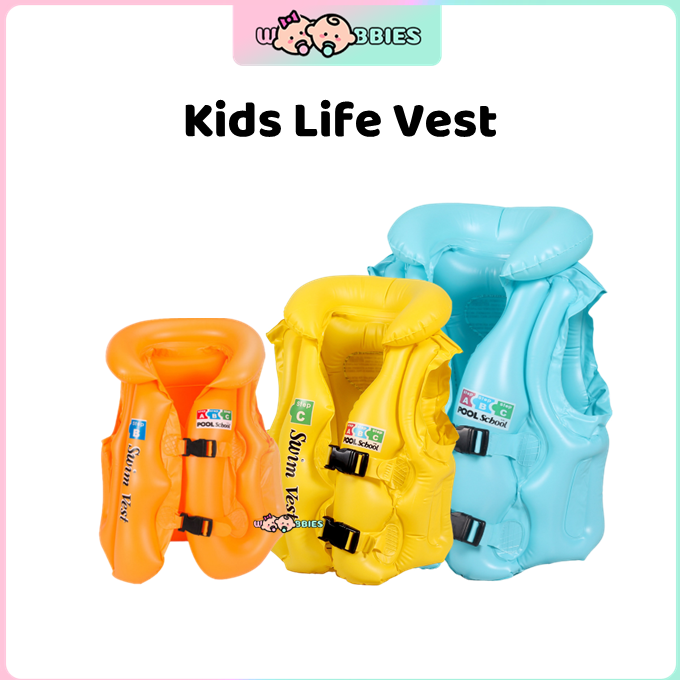 Woobbies Inflatable Float Baby Float Baby Kids Safety Swimming Life Jacket Vest Jaket Renang Pelampung Budak Kanak
