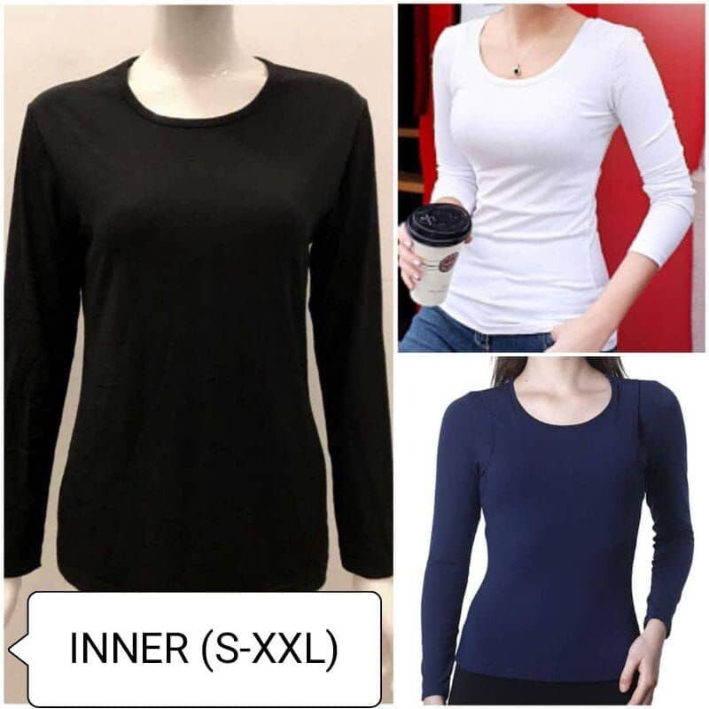  S - XXL Inner baju lengan panjang / iner baju / inner muslimah & Legging memeri cotton kain lembut
