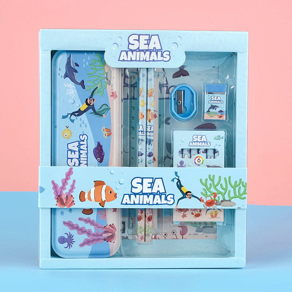 Children's Stationery Set Kids School Gifts Cartoon Stationary Birthday Favors Door Gift Ideas for Boy & Girls