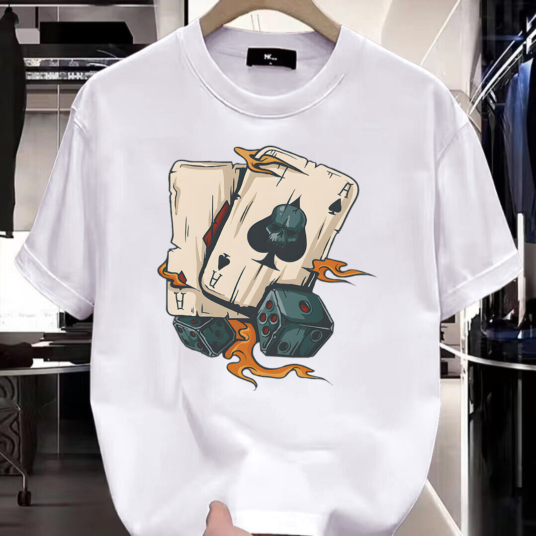 T-shirt lelaki, T-shirt leher bulat, T-shirt fashionable, lengan pendek, warna berbilang untuk dipilih dari#T51