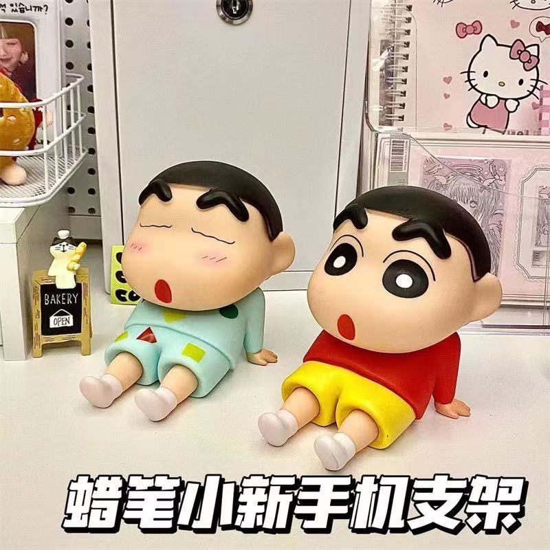 Crayon Shin Chan Phone Holder Stand   Pemegang Telefon Stand Meja Kartun Comel Gaya Malas Tangan Bebas Cute Hands Free Desktop Decoration