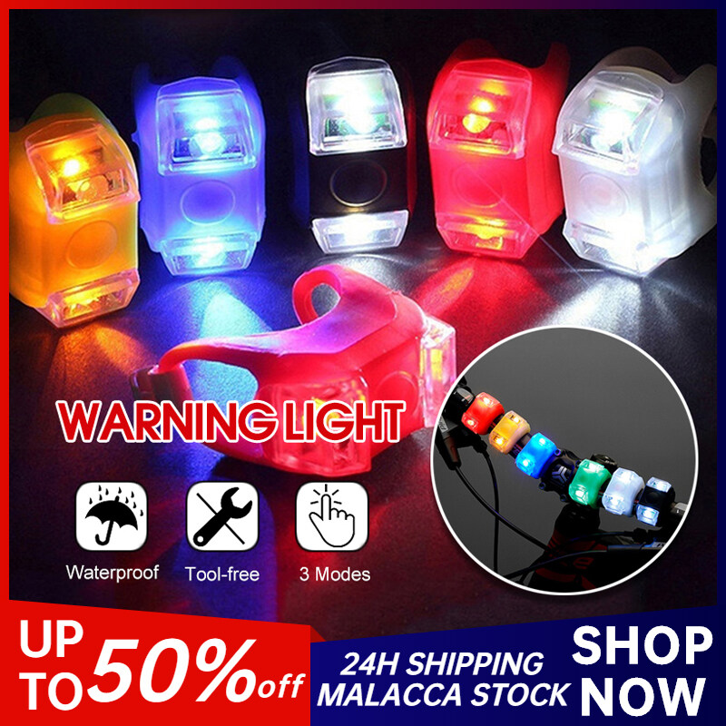 Warning Lights Waterproof Bicycle Tail Light Front Light Flash Lights Helmet Lights Kids Scooter LED Safety Warning Lights Fog Light Outdoor Reminder