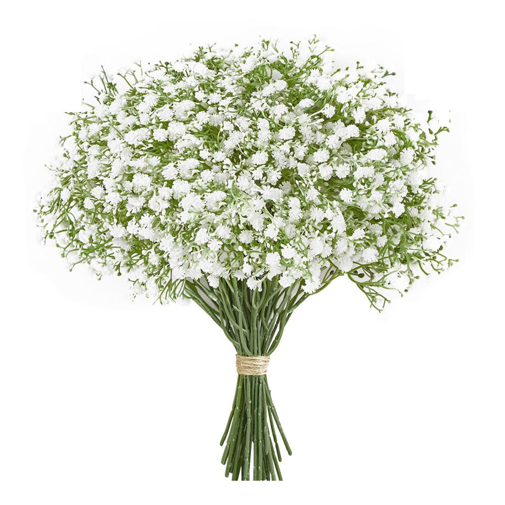 10pcs Artificial Baby Breath Flowers Fake Gypsophila Bouquet for Wedding Party Home Decoration Bride's Bouquet DIY Accessories