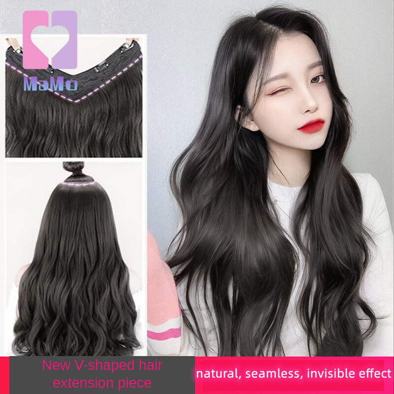 [Ship from KL,Ready Stock]45cm/60cm Wig, Big Wave Hair Extension Piece, easy to wear