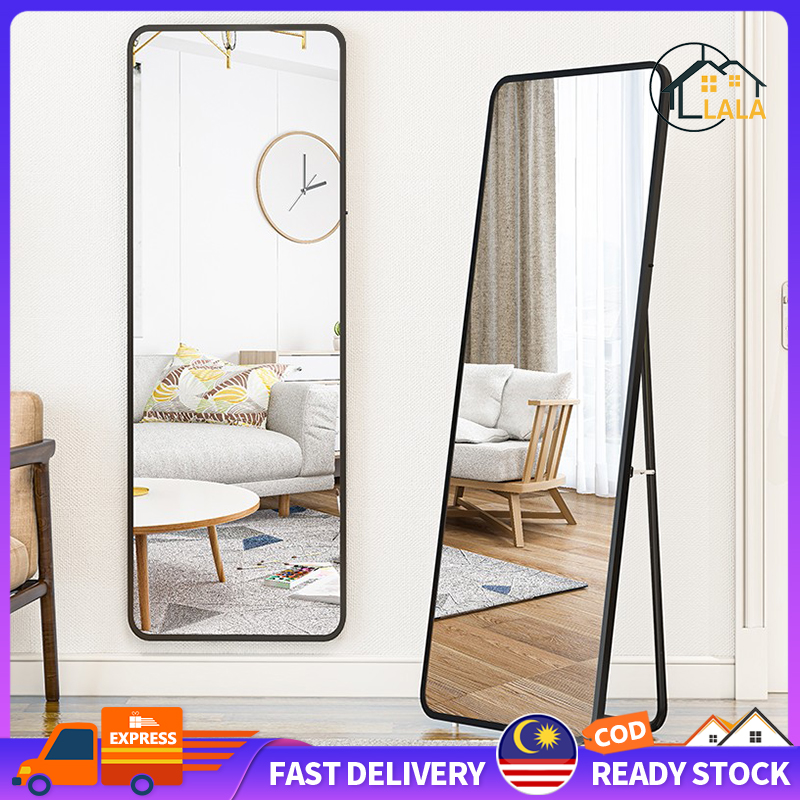 LALA153cm Full Length Mirror/Stand mirror Long  /Standing Cermin Panjang Murah Cheap Furniture Bathroom Mirror Wall Cermin Dinding Hiasan ruang tamu Home Living Furniture Home Decor cermin besar Mirro