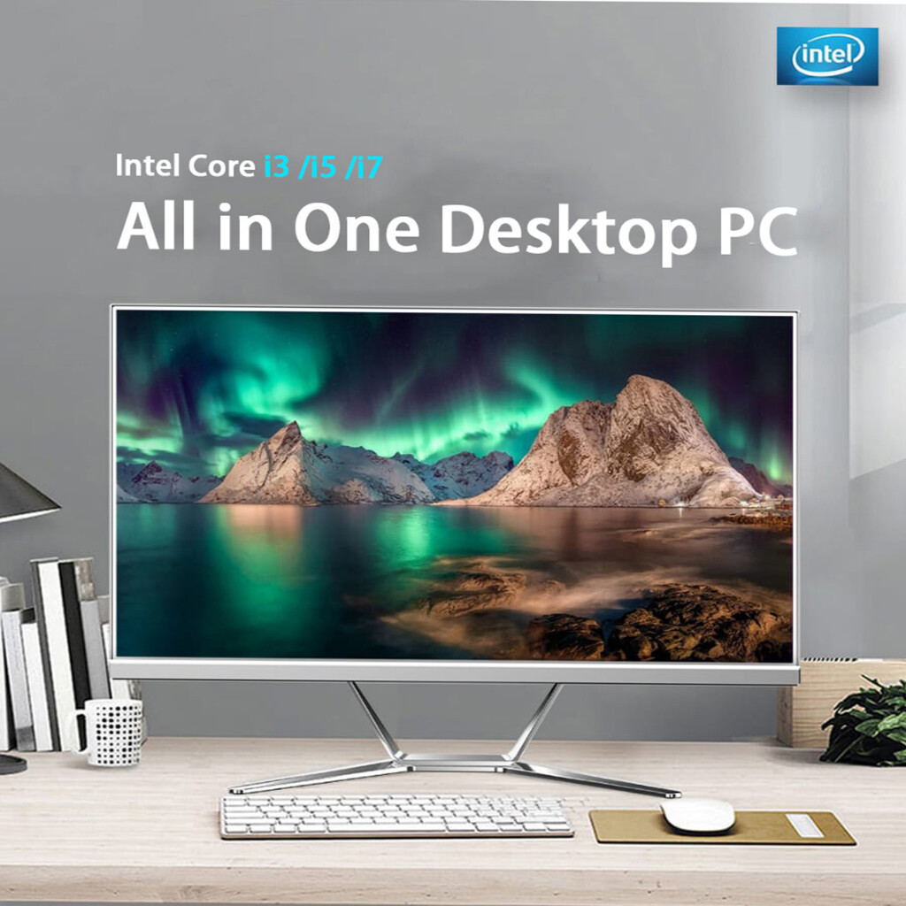 2025 NEW Latest Ultra Slim All in One Desktop Pc (22inch/24 inch) 3 Year Warranty