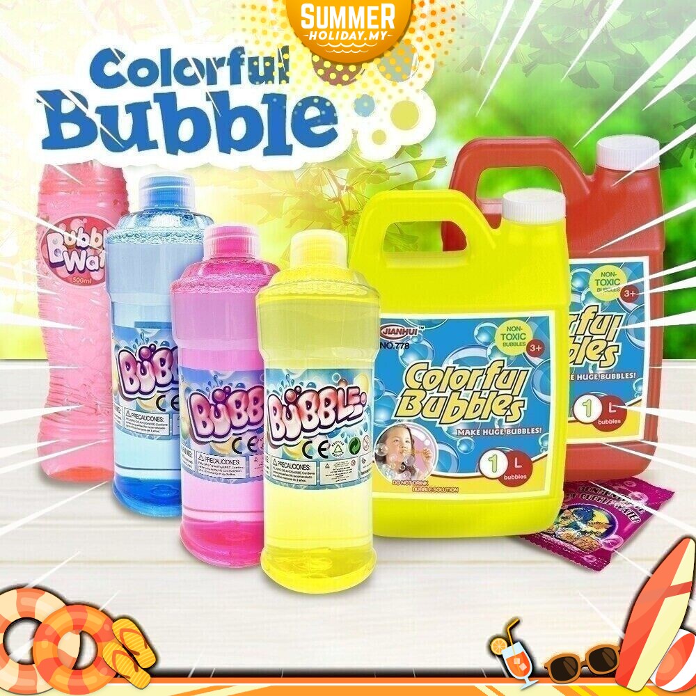 Bubble Refill Solution Mainan Buih Kanak Children Toy 500ML 1000ML 1L