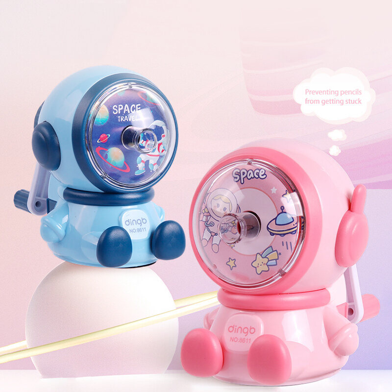 stationery Astronaut Pencil Sharpener non consumer electronic Third gear adjustable Plastic Pencil Sharpener For Kids Gifts