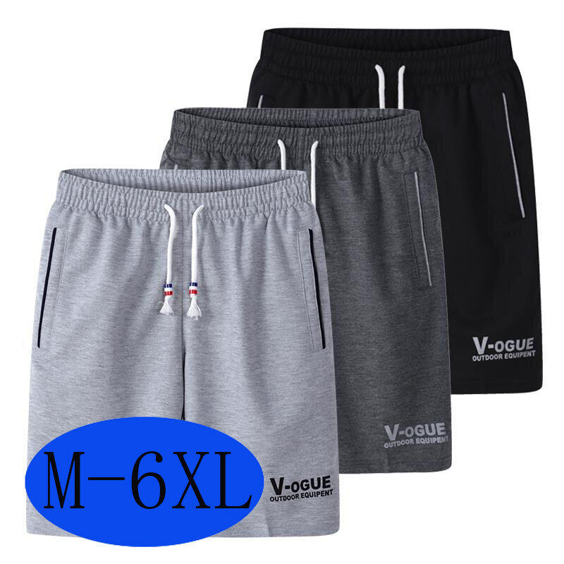 M-5XL Men's Cotton Knitted Zipper Shorts Pants Casual Pants Stretch Seluar Chinos Trousers Men's Seluar Pendek