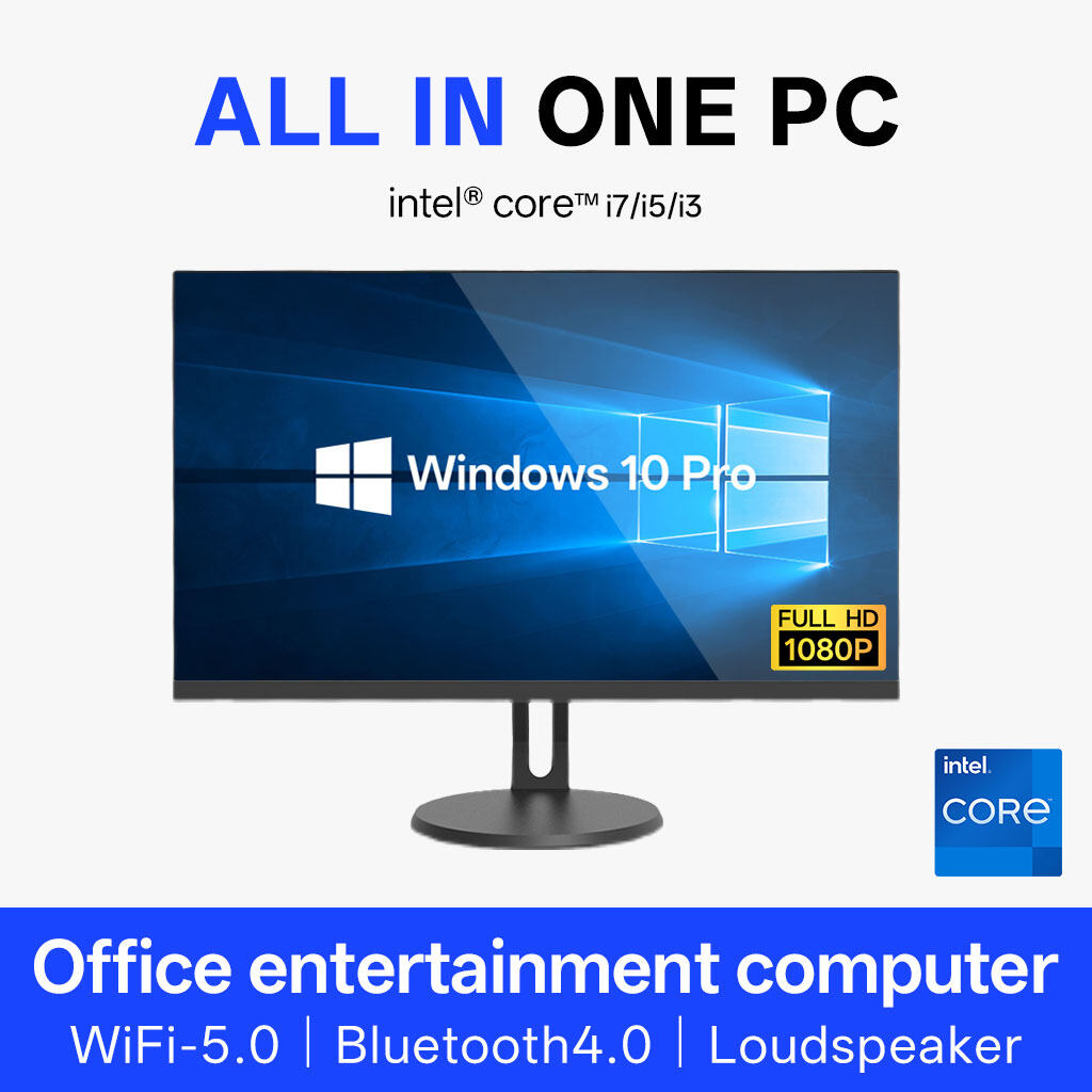 Hongming HT-J27" inch All in one PC intel core i5 12400, RAM/16G/32G DDR4, SSD/512G/1TB, windows 10 Pro,Desktop Computers