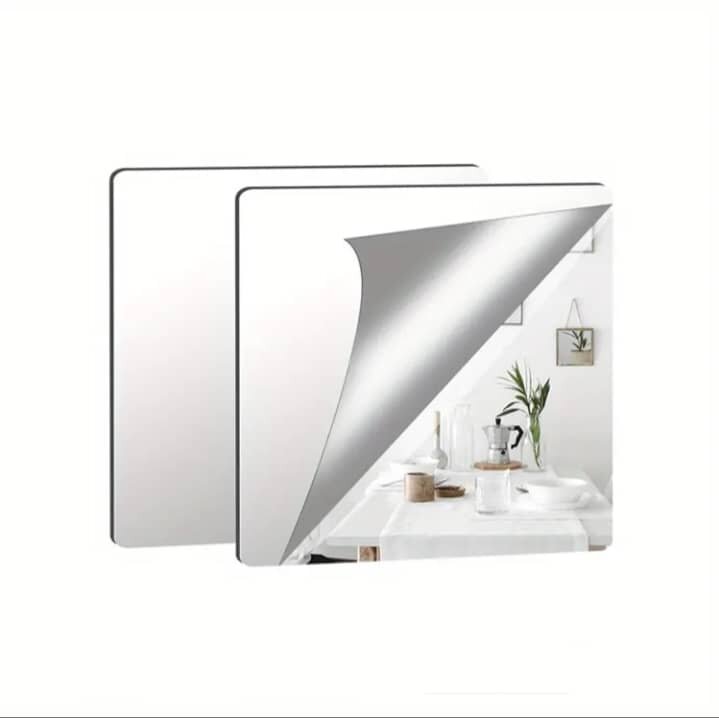 30cmx30cm Acrylic Mirror Wall Stickers Diy Wall Decor/Cermin Sticker Hiasan Dinding