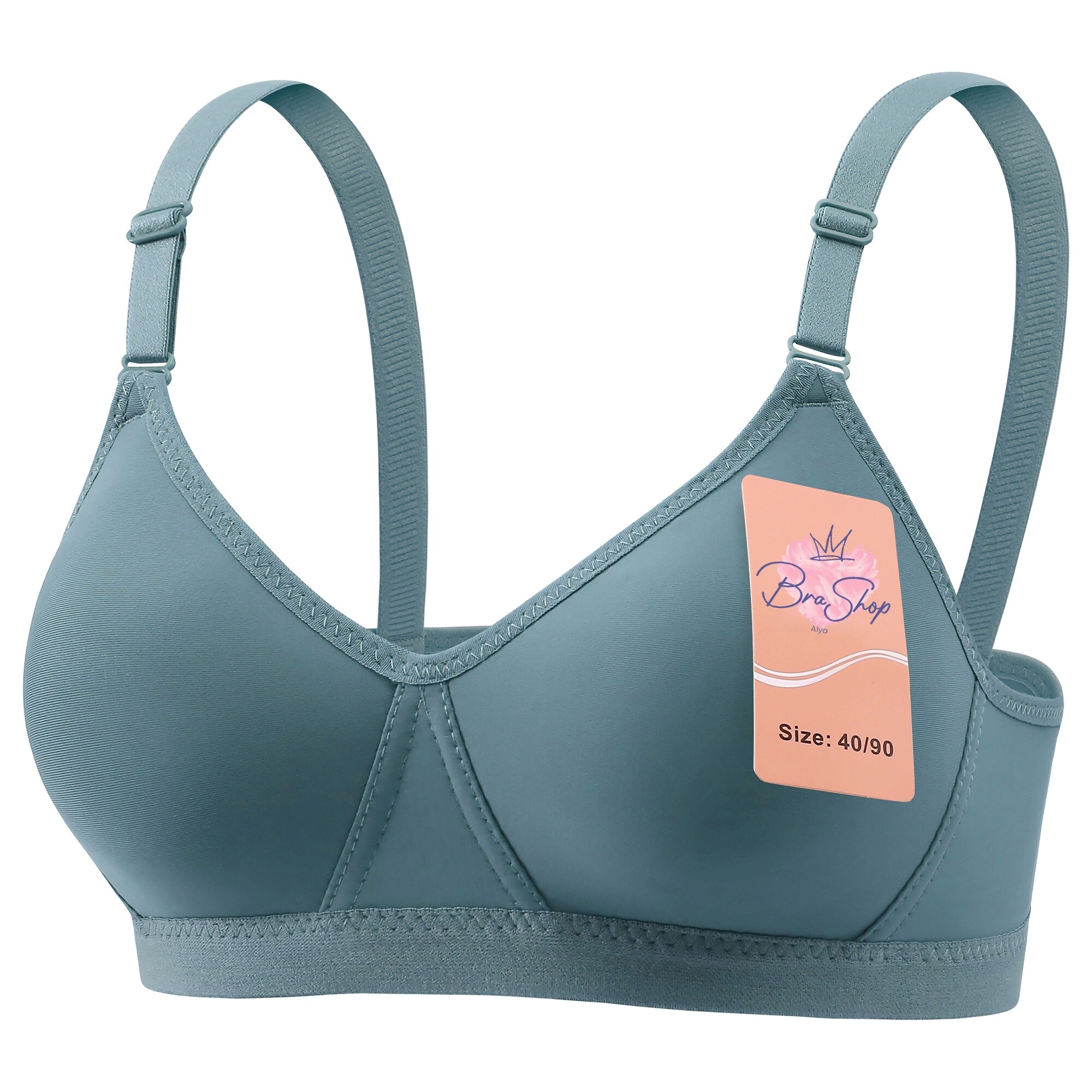 Women Bra Wireless Cotton Plain [Alya Bra Shop]
