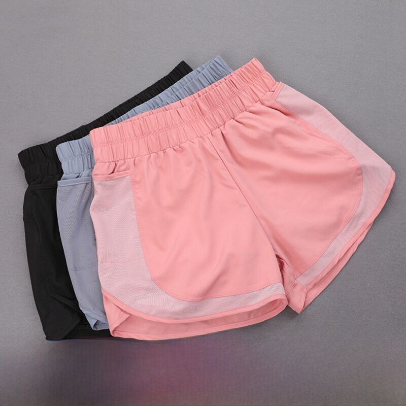 High Waist Sports Shorts Women's Yoga Pants Fitness Running Quick Dry Loose Breathable Summer Pocket Cargo Pants